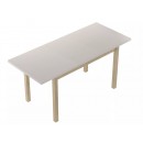 Стол обеденный SIGNAL ADAM кашемир/дуб кремона 90-125/65